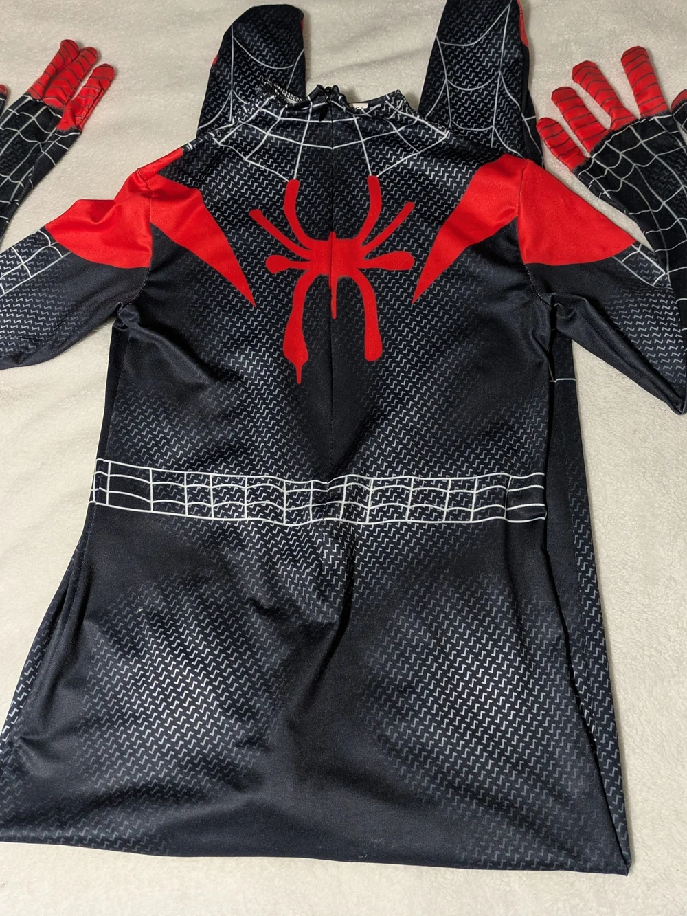 Marvel Spider-Man Miles Morales Kids Cosplay Bodysuit Jumpsuit Size 130 / 6-8 M - Picture 2 of 7